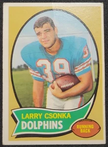 Larry Csonka 1970 Topps Fútbol #162 Miami Dolphins - Imagen 1 de 2