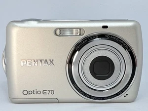 PENTAX Optio E70 10MP 3x Zoom Kompakt Digitalkamera Gold von JP top++ - Bild 1 von 11