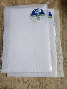 Janlynn Needle Craft Plastic Canvas 7 Count 12" x 18" Clear NEW Lot Of 8 - Picture 1 of 3
