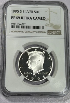 1995-S Kennedy Half Silver PF69 Ultra Cameo - Image 1 of 4