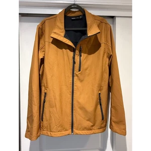 Men’s Swiss tech, soft shell jacket light brown Sz XL full zip pockets | EUC - Picture 1 of 9