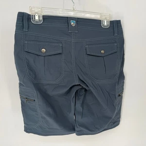 Kuhl Damen blau grau Cargo Shorts Größe 6 Reg Reißverschluss Taschen Wandern Outdoor - Bild 1 von 5