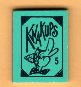 KWAKUPS #5 Matte Aqua-Blue Color MINI Joke BOOK 1970 VENDING Gumball Prize Charm - Picture 1 of 8