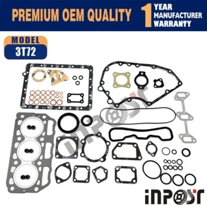 New 3T72 Full Gasket Kit for Yanmar 3T72 3T72HA 3T72HL Cylinder Head Gasket - Picture 1 of 4