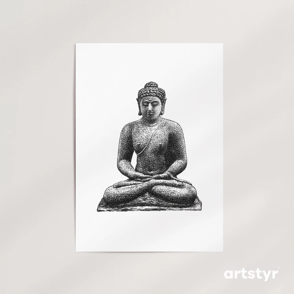 Buddha on the Borobudur · Leo Gestel, 1936 ·  Giclée Wall Art Print - Image 1 of 4
