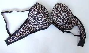 Sujetador balcón talla 32B sin cables revestimiento liso estampado animal - Imagen 1 de 7