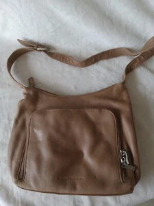 Vintage Stone Mountain Brown/Tan Leather Purse/Shoulder Bag, Woman's - Picture 1 of 12