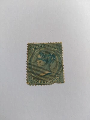 One Shilling Stamp Mauritius # 40, Free Shipping! - Image 1 of 2