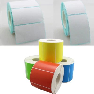 Thermal Self Adhesive Print Paper Package Label Blank Tags Shipping Labels Lot - Image 1 of 3