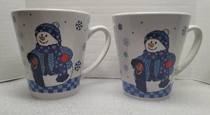 Test Rite Schneemann Kaffeetassen Sammlerstück internationales Steinzeug Ferienzeit - Bild 1 von 7