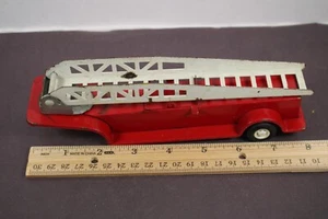 Vintage 70's Tonka Pressed Steel Fire Truck Ladder Trailer Toy LQQK - Picture 1 of 7