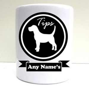 PERSONALISED DOG GROOMING TIP JAR TIP POT PRINT CERAMIC MONEY BOX SAVING POT - Picture 1 of 4