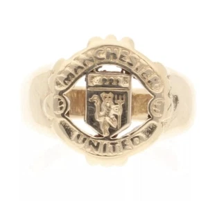 9 Carat Yellow Gold Manchester United Signet Ring - Picture 1 of 5