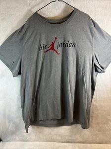 Air Jordan Mens Graphic T-Shirt Spell Out Standard Fit Cotton Tee Size 3XL - Picture 1 of 10