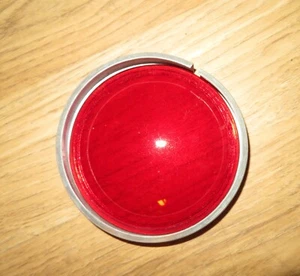 Vintage Stonco Glass Lens & lens holder 47-R Red SPOTLIGHT PAR 38 - Afbeelding 1 van 4