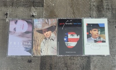 Garth Brooks (3) Trisha Yearwood (1) Cassette Tape Lot - Hits Thinking About You - Image 1 of 4
