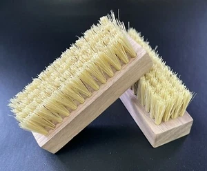 2 x Auto Rocket Leather Cleaning Brushes - Hog Hair Bristles Soft - Picture 1 of 2