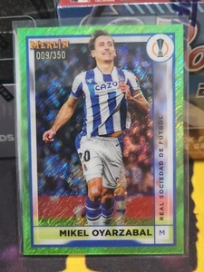 2022-23 Topps Merlin Chrome UEFA Mikel Oyarzabal Neon Green Shimmer #/350 #85 - Picture 1 of 2