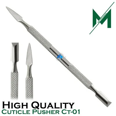Removedor de empujador de piel muerta de cutículas de acero inoxidable pedicura arte en uñas herramienta de cuidado Foto 1 de 3