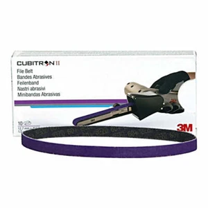 3M 33446 Cubitron II File Sanding Belt 80 Grit 457mm x 13mm x 10 Pack Box - Picture 1 of 1