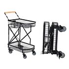 Collapsible Shopping Cart, Shopping Carts for 23.62"L x 15.74"W x 39.37"H