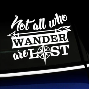 Not all who wander are lost - Travel Sticker Decal - Choose the color! - Picture 1 of 26