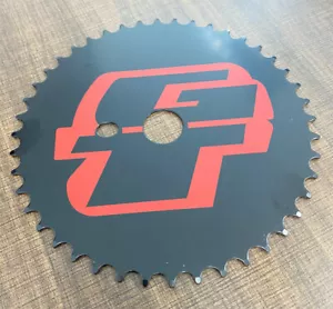 GT Chain Wheel Components 44Tooth Freestyle Chain Pro GT STAMPED *BLACK & RED* - Picture 1 of 2