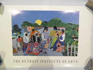 "Quilting Time" by Romare Bearden Art Print – 1988 Poster 24" x 36" - Picture 1 of 4