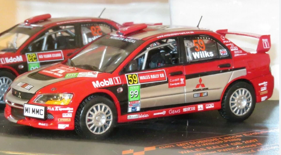 1/43 MITSUBISHI LANCER EVOLUTION IX #59 WINNER GR.N RALLY GB 2007 WILKS VITESSE - Immagine 1 di 1