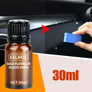 Restaurador de tablero interior de automóvil agente de renovación de piezas de plástico de 30 ml con esponja - Imagen 1 de 12