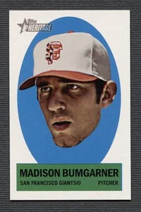 2012 Topps Heritage Stick-Ons #10 Madison Bumgarner - Picture 1 of 2