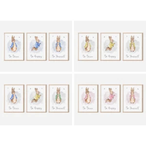 3er Set Peter Hase Kinderzimmer Poster Wandbilder Kinderzimmer Bilder - Bild 1 von 13