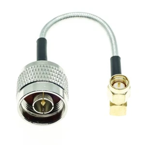 SMA Male Right Angle to N Male Connecto Lot RF .141" Coax Cable RG402 - Picture 1 of 6