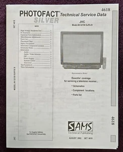 Sams Photofact 4618 Service Manual for JVC AV-32150 SUFFIX B - Picture 1 of 1