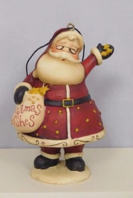 Santa ornament with his handful of Christmas Wishes - New Blossom Bucket #50717 Foto 1 de 4
