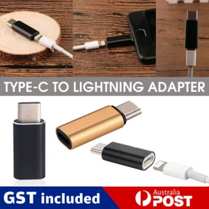 Compatible For Type C USB C Male Connector to For Apple 8 PIN Female Adapter NEW - Picture 1 of 11