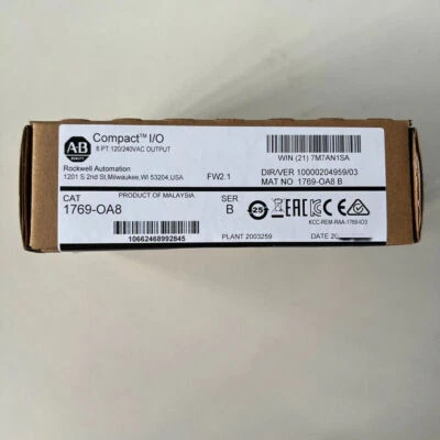 AB 1769-OA8 / B New Sealed CompactLogix PLC Output Module 1769OA8 1769 OA8 PLC - Image 1 of 2