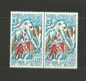 T.A.A.F. 1976 1ere ascension du mont Ross 2 timbres neufs en paire MNH /TR2703 - Picture 1 of 1