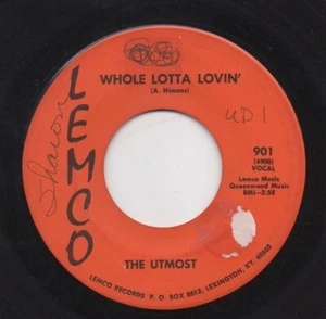 NORTHERN SOUL - UTMOST - WHOLE LOTTA LOVIN' - US. Lemco  - Picture 1 of 1