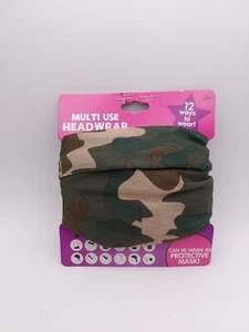 Multi Use Headwrap Camouflage 12 Ways to Wear Headband Protective Mask Pony NEW - Picture 1 of 3
