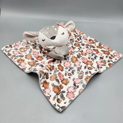 Manta de seguridad Gerber Modern Moments ciervo cervatillo adorable floral felpa bebé suave Foto 1 de 4