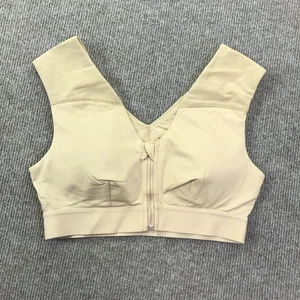 Sujetador deportivo Tommie cobre para mujer mediano beige cremallera frontal soporte hombro malla - Imagen 1 de 10