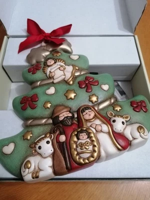 THUN Formella Albero di Natale con Sacra Famiglia VECCHIA EDIZIONE FUORI PROD.  - Immagine 1 di 2