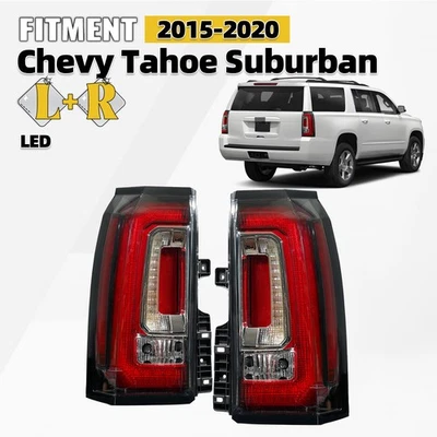 Upgrade LED Tail Light For 2015-2020 Chevy Tahoe/Suburban to GMC Style L+R Pair - Image 1 of 4