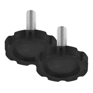 2 Pcs Foot Screws Black Clamping Umbrella Replacement Parts - Picture 1 of 12