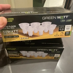 MR16 Led Bulb Flood Light 6 pack! - 50 watt replacement dimmable 3000k warm - Picture 1 of 3
