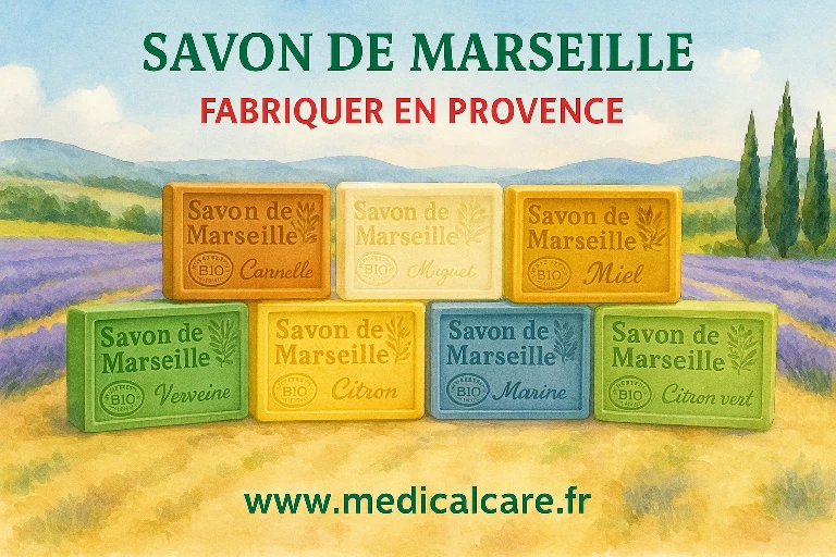 Lot 31 Marseille Soaps 125 Gr Scented FACTORY IN PROVENCE ORGANIC Olive Oil - Image 1 of 1