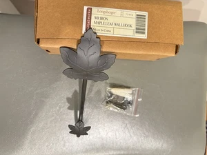 Longaberger Metalworks Maple Leaf Wall Hook Wrought Iron 72664 NEW NIB RETIRED - Picture 1 of 1