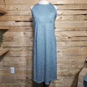 prAna Jewel Lake Kleid XL Damen Ufer Punkte grün gepunktet Aktiv Strand - Bild 1 von 9