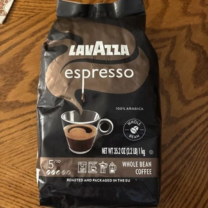 Lavazza Espresso Whole Bean Coffee, Medium Roast, 100% Arabica, 2.2 lb Bag - Picture 1 of 2